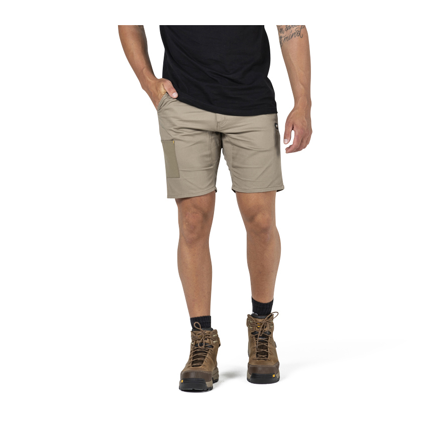 Caterpillar Clothing South Africa - Cat Men's Machine Work Shorts Khaki EP2493785